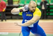 Ігор Мусієнко відправляє ядро на 20 метрів рівно