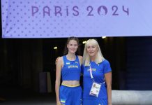 Ярослава Магучіх провела розминку на Олімпійському стадіоні