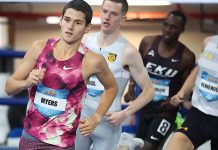 Австралієць Кемерон Майерс оновив світовий рекорд U20 на милі у приміщенні